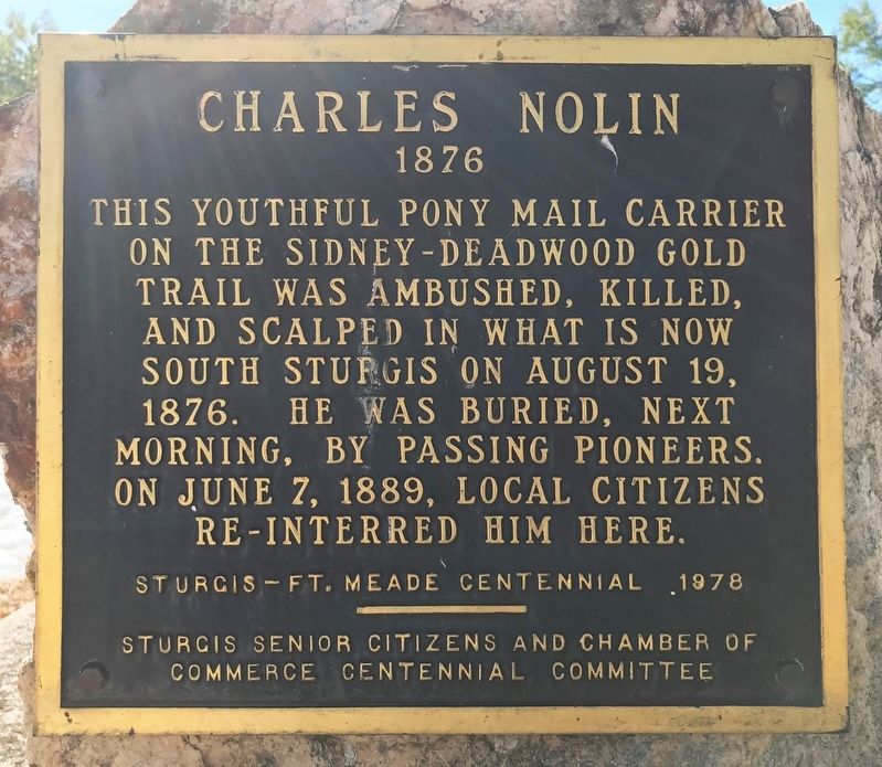 Charles Nolin Marker image. Click for full size.