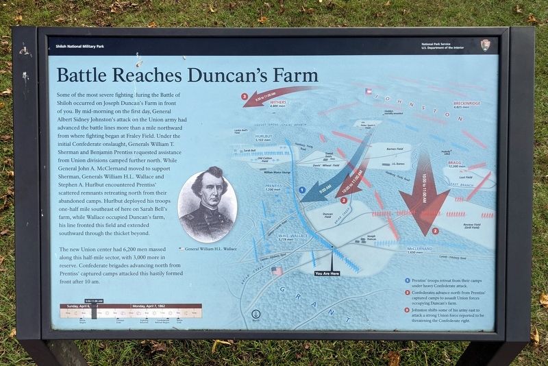 Battle Reaches Duncan's Farm Marker image. Click for full size.