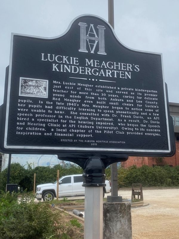 Luckie Meagher's Kindergarten/Sani-Freeze Dairy Bar Marker image. Click for full size.