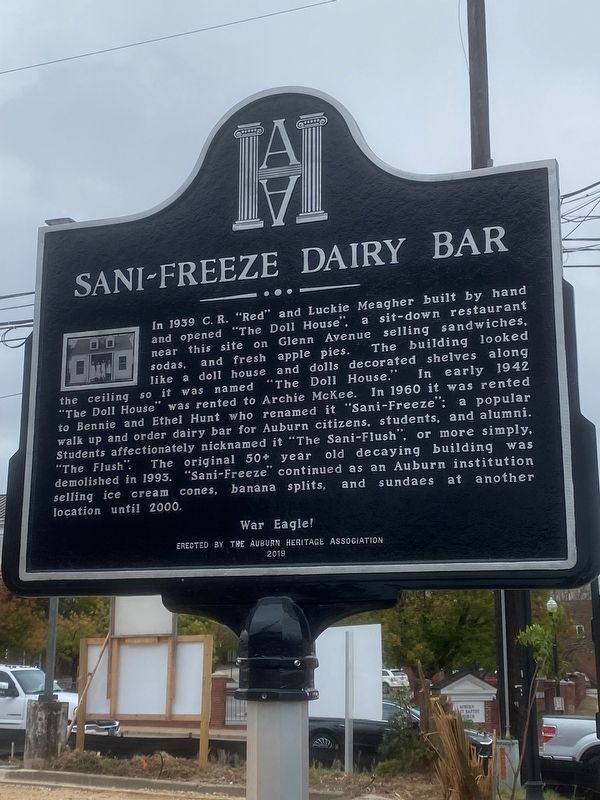 Luckie Meagher's Kindergarten/Sani-Freeze Dairy Bar Marker image. Click for full size.