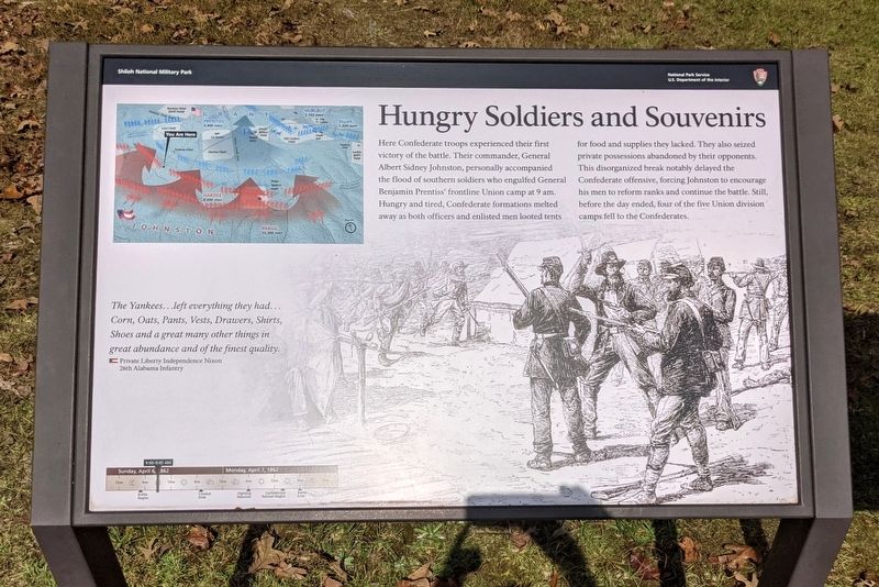 Hungry Soldiers and Souvenirs Marker image. Click for full size.