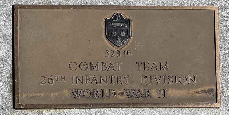328th Combat Team, 26th Infantry Division Marker image. Click for full size.