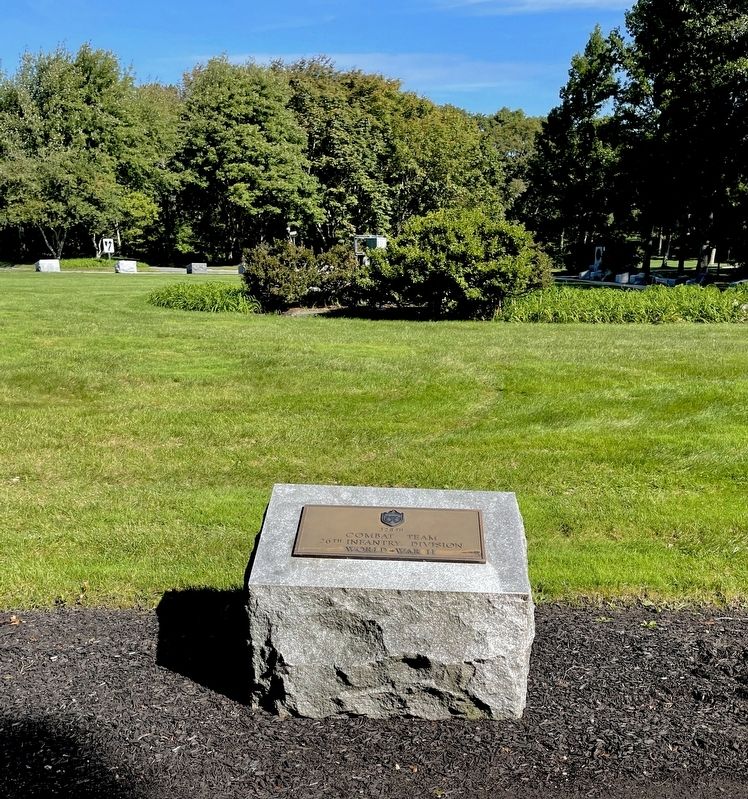 328th Combat Team, 26th Infantry Division Marker image. Click for full size.