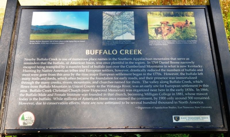 Buffalo Creek Marker image. Click for full size.