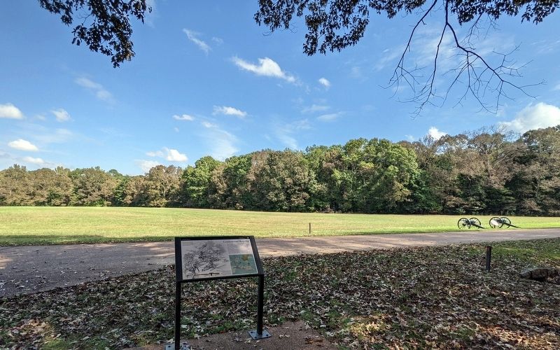 Confederate Repulse Marker at Daniel Davis Wheatfield image. Click for full size.