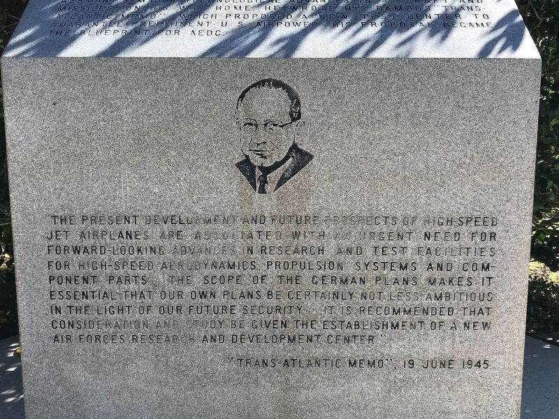 In Honor of Dr. Frank L. Wattendorf Marker (front) image. Click for full size.