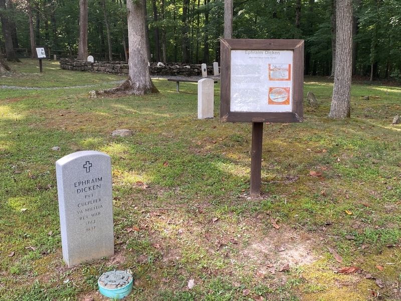 Ephraim Dicken Marker image. Click for full size.