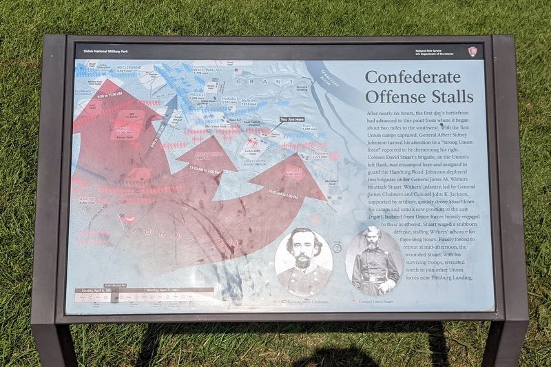 Confederate Offense Stalls Marker image. Click for full size.
