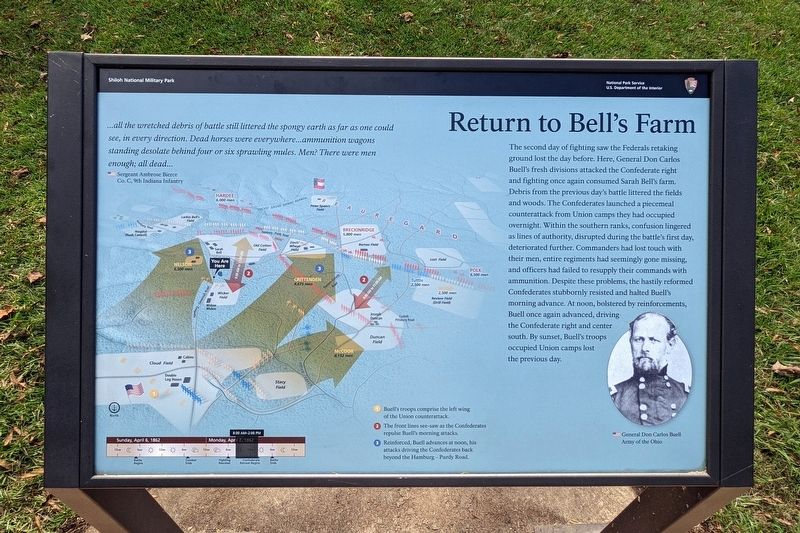 Return to Bell's Farm Marker image. Click for full size.