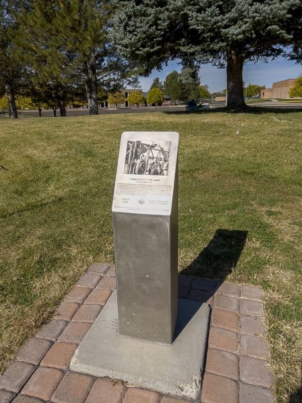 World War II P.O.W. Camp Marker image. Click for full size.