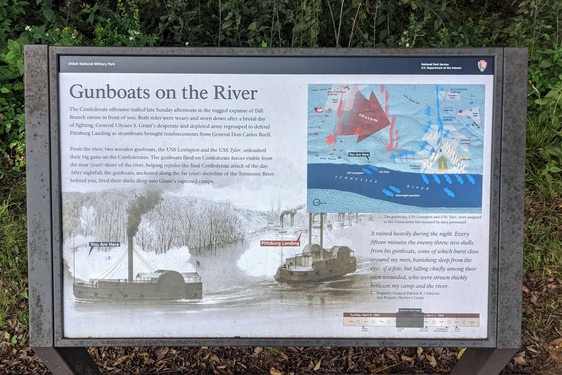 Gunboats on the River Marker image. Click for full size.