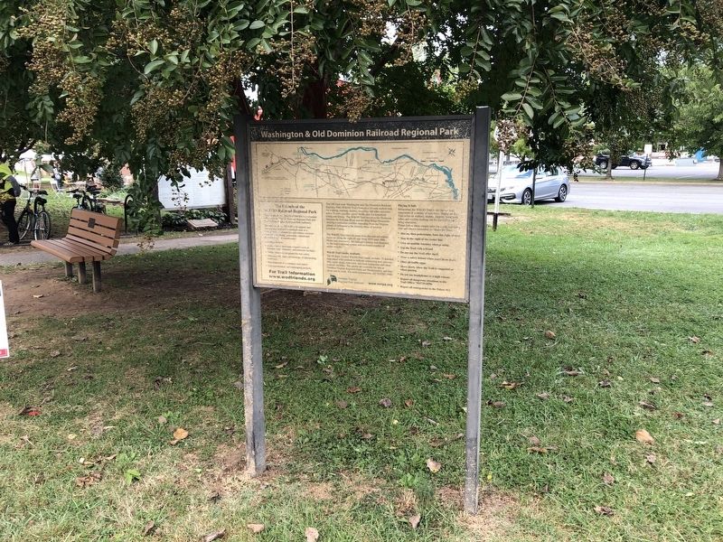 Washington & Old Dominion Railroad Regional Park Marker image. Click for full size.