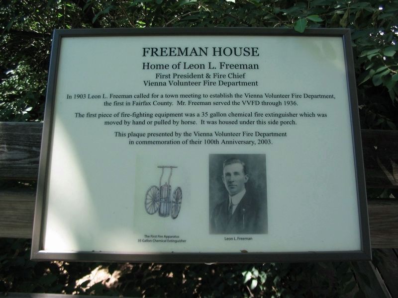 Freeman House Marker image. Click for full size.