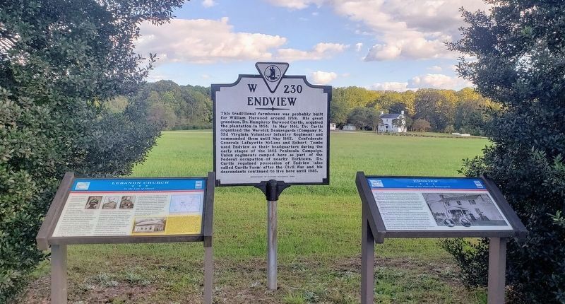 Markers On Yorktown Road. Click for full size. Markers On Yorktown Road image. Click for full size.