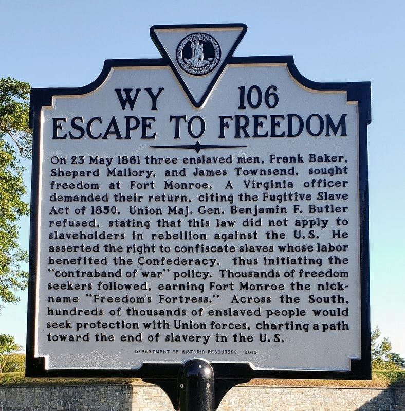Escape To Freedom Marker image. Click for full size.