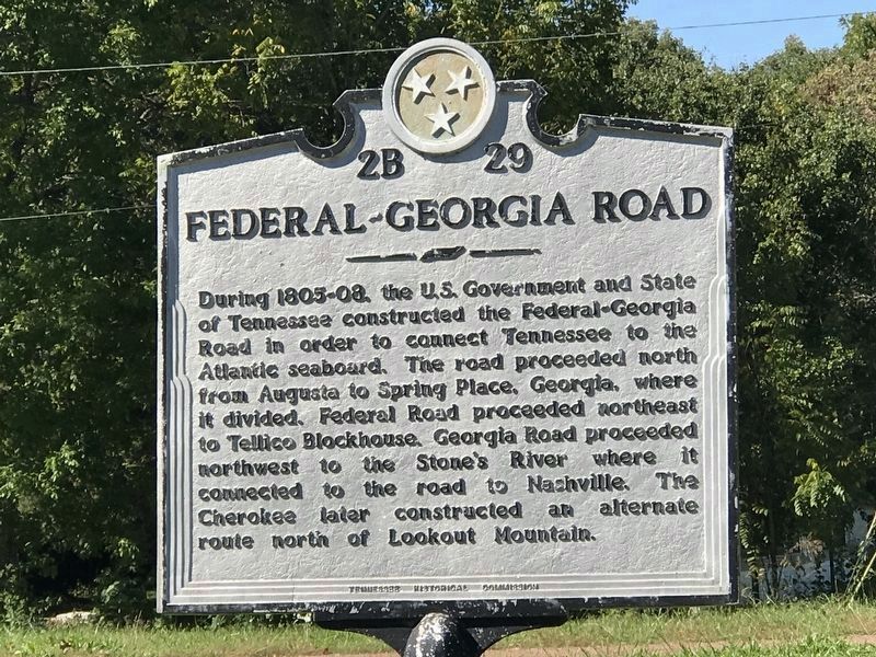 Federal-Georgia Road Marker image. Click for full size.