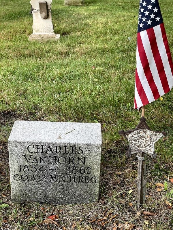 Grave Marker of Charles Van Horn image. Click for full size.