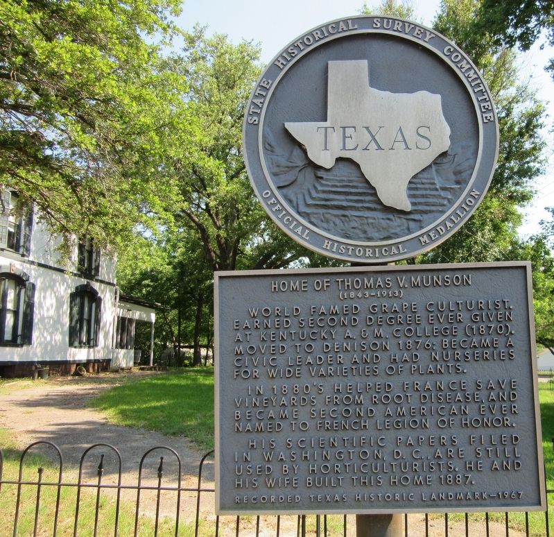 Home of Thomas V. Munson Marker. Click for full size. Home of Thomas V. Munson Marker image. Click for full size.