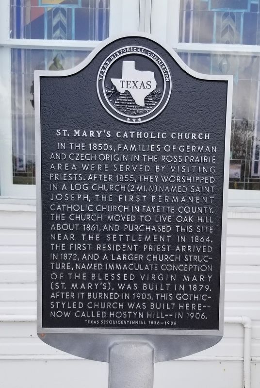 St. Mary's Catholic Church Marker image. Click for full size.