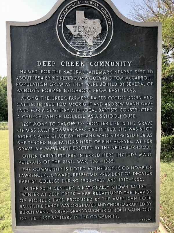 Deep Creek Community Marker image. Click for full size.