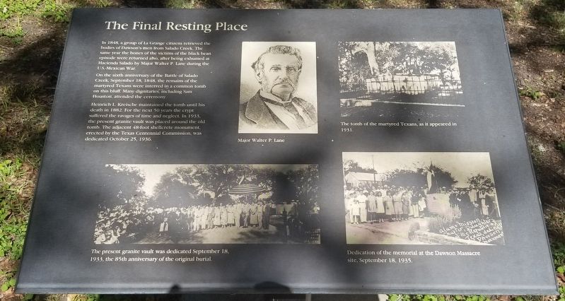 The Final Resting Place Marker image. Click for full size.