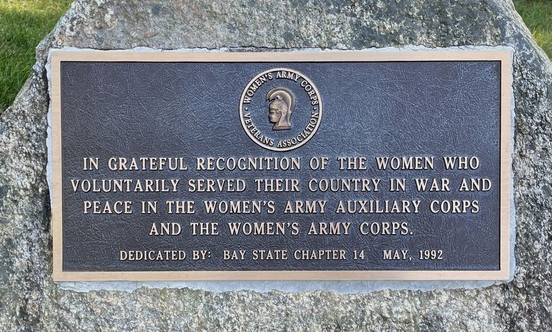 Womens Army Auxiliary Corps and Womens Army Corps Marker image. Click for full size.
