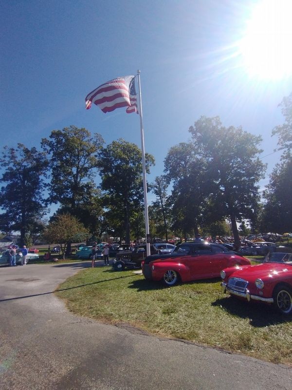 Veterans Memorial Flag Poll Marker image. Click for full size.