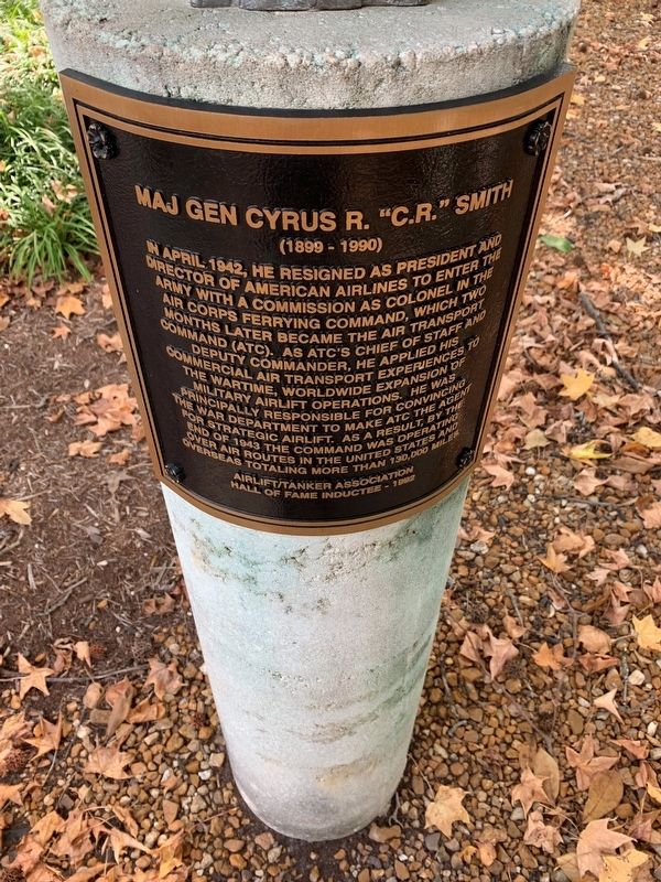 Maj Gen Cyrus R. "C. R." Smith Marker image. Click for full size.