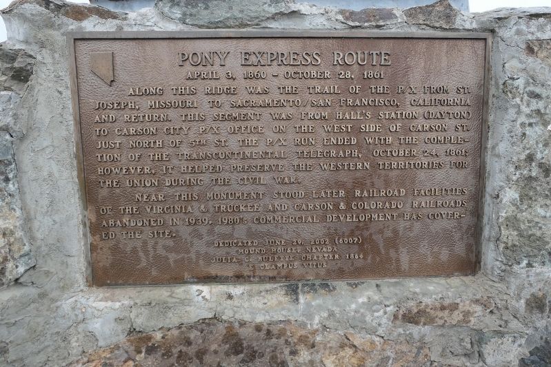 Pony Express Route Marker image. Click for full size.