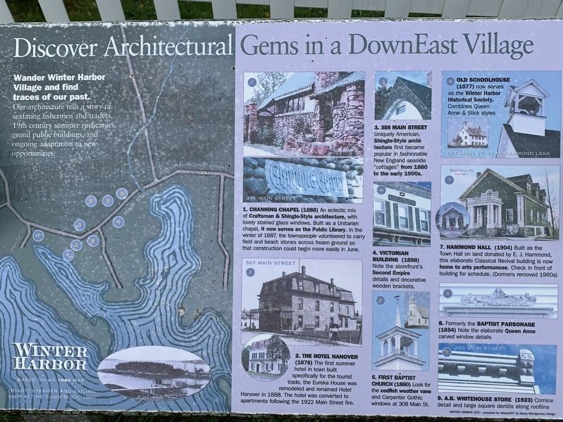 Discover Architectural Gems in a DownEast Village Marker. Click for full size. Discover Architectural Gems in a DownEast Village Marker image. Click for full size.
