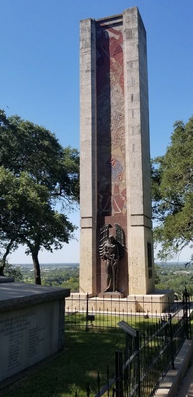 The Memorial for the martyred Texans image. Click for full size.