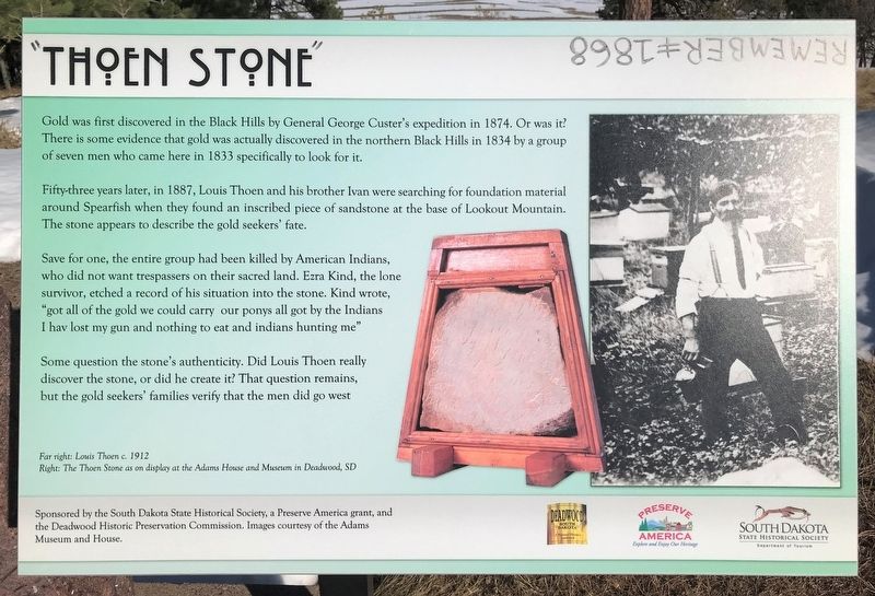 Thoen Stone Marker image. Click for full size.