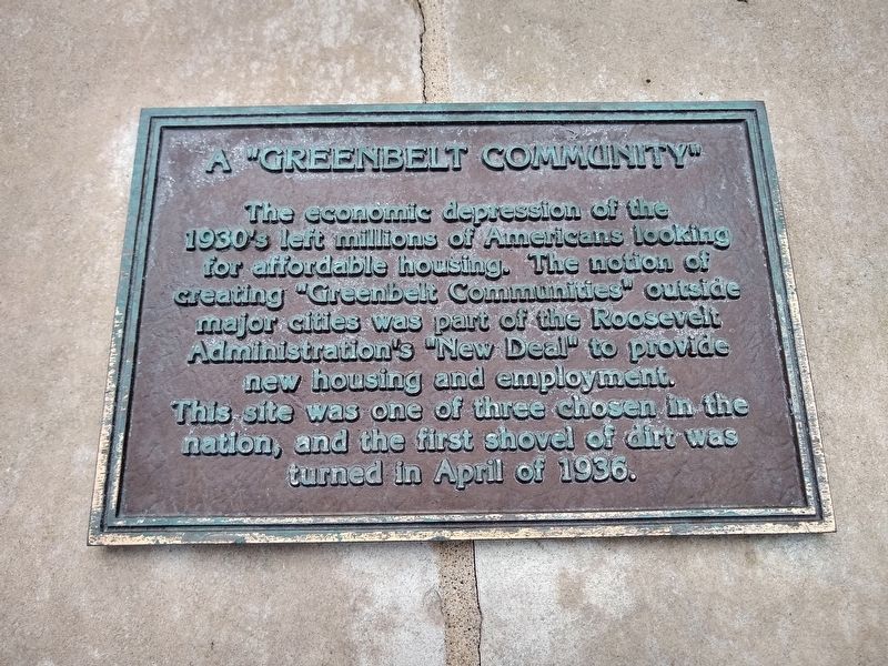 A "Greenbelt Community" Marker. Click for full size. A "Greenbelt Community" Marker image. Click for full size.