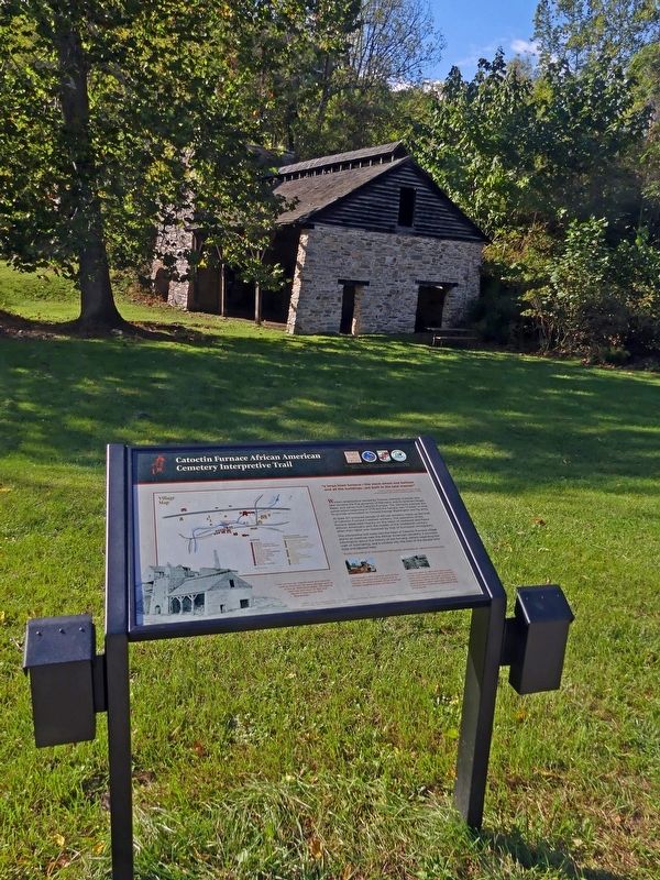 Catoctin Furnace African American Cemetery Interpretive Trail Marker image. Click for full size.