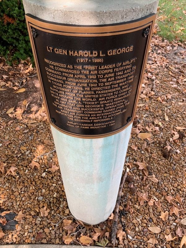 Lt Gen Harold L. George Marker image. Click for full size.