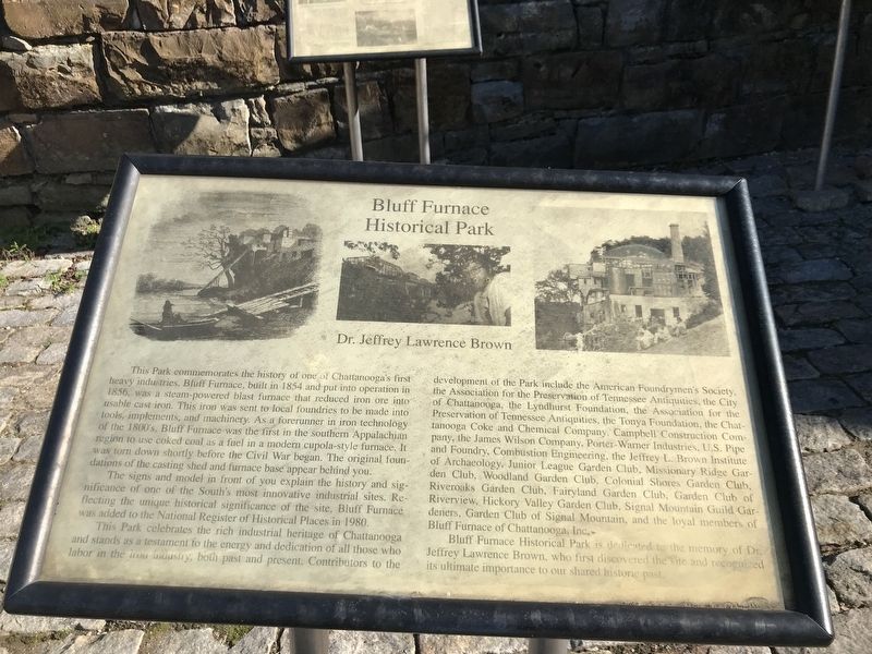 Bluff Furnace Historical Park Marker image. Click for full size.
