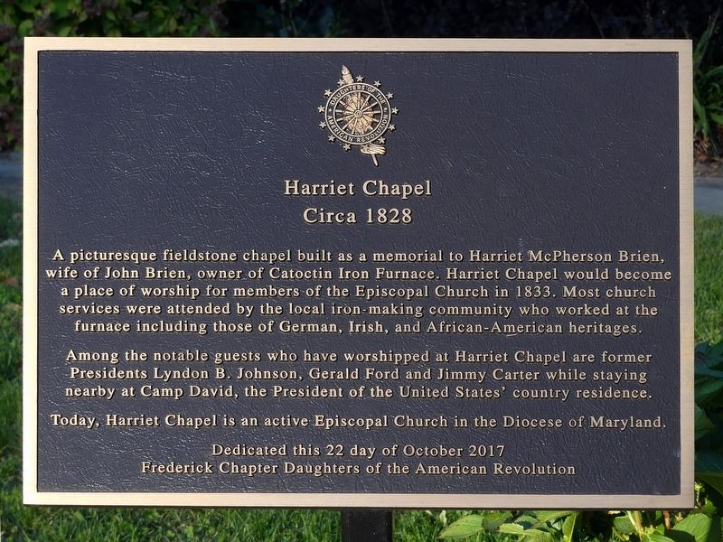 Harriet Chapel Marker image. Click for full size.