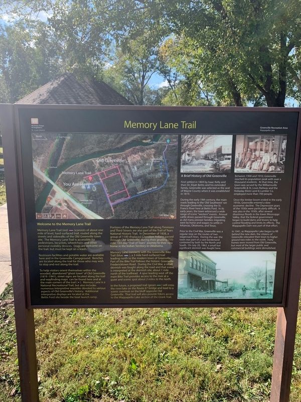 Memory Lane Trail Marker. Click for full size. Memory Lane Trail Marker image. Click for full size.