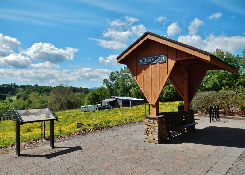 Milligan Depot Marker. Click for full size. Milligan Depot Marker image. Click for full size.