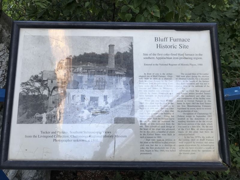 Bluff Furnace Historic Site Marker image. Click for full size.