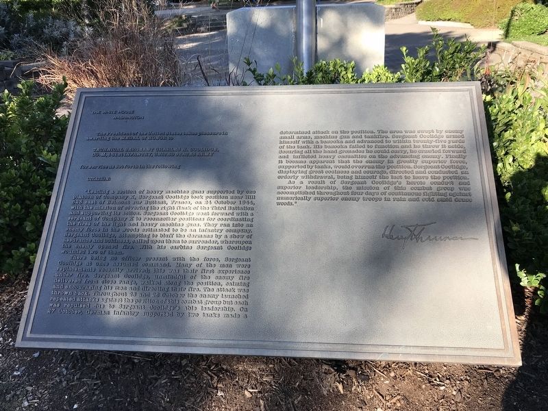 Charles H. Coolidge Medal of Honor Citation Marker image. Click for full size.