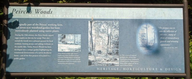 Peirce's Woods Marker image. Click for full size.