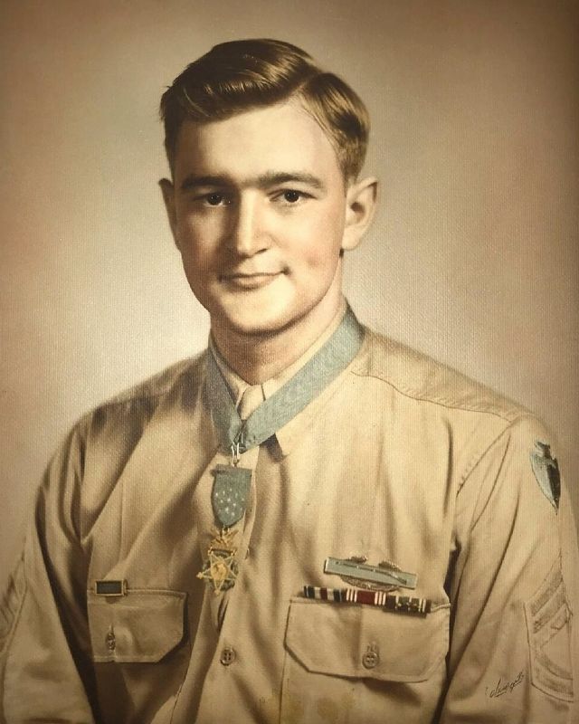 Sgt. Charles H. Coolidge (1921-2021) image. Click for full size.