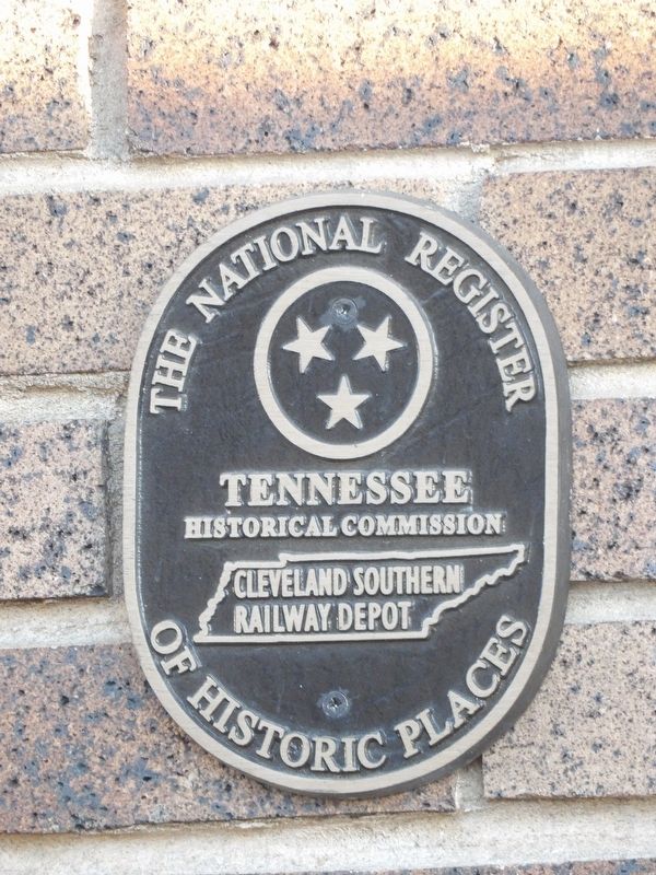 Cleveland Southern Railway Depot Marker image. Click for full size.