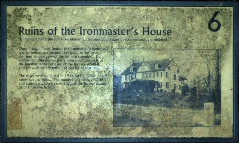 Ruins of the Ironmasters House Marker image. Click for full size.