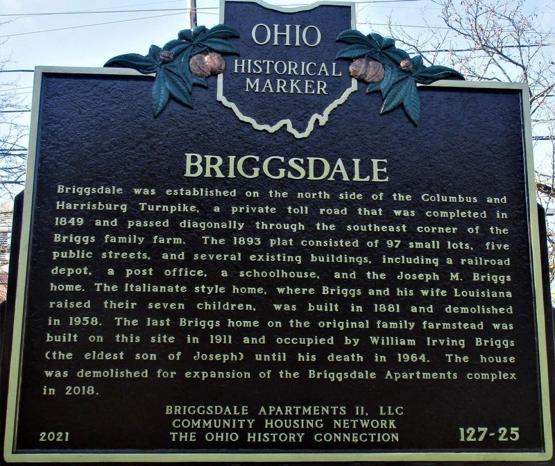 Briggsdale side of the marker image. Click for full size.