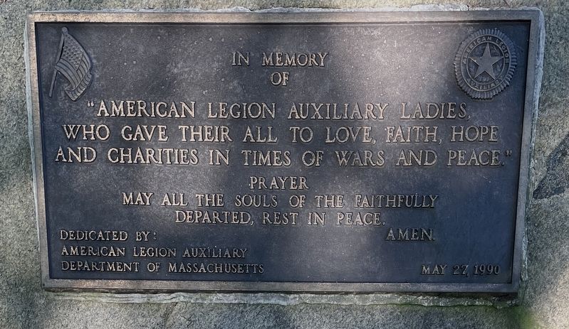 American Legion Auxiliary Ladies Marker image. Click for full size.