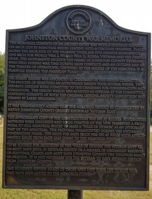 Johnston County War Memorial image. Click for full size.