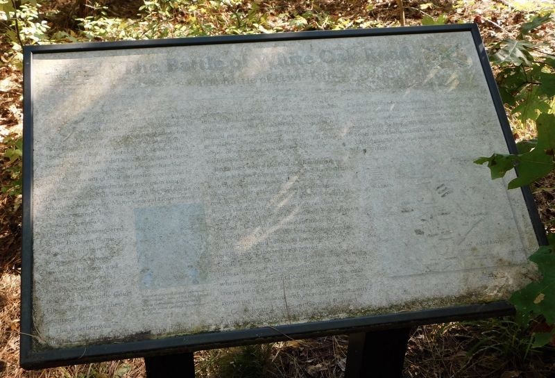 The Battle of White Oak Road Marker image. Click for full size.