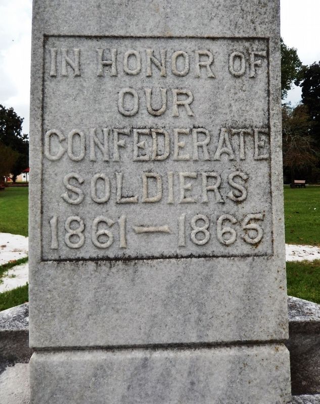 In Honor of Our Confederate Soldiers Marker image. Click for full size.
